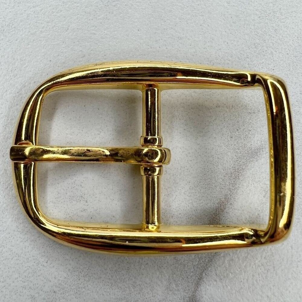 Vintage Gold Tone Simple Basic Belt Buckle for up to 1 Inch Belt